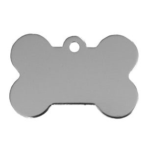 Aluminium Pet Tag Bone