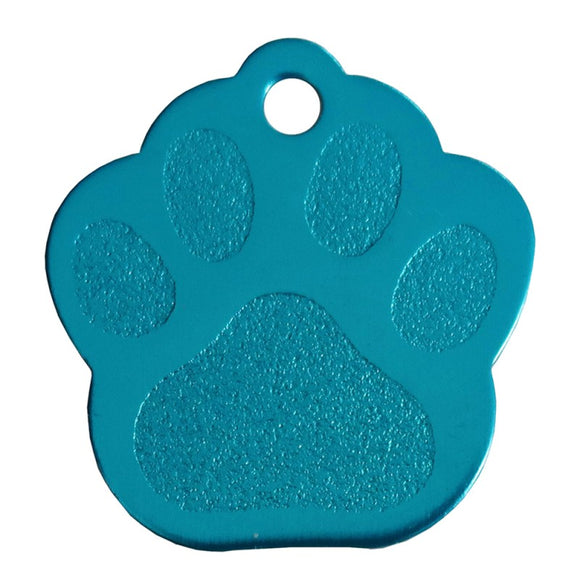 Aluminium Pet Tag Paw Print