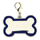 NEW for 2025 Enamelled Metal Pet Tag Bone 46mm x 30mm