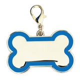 NEW for 2025 Enamelled Metal Pet Tag Bone 46mm x 30mm