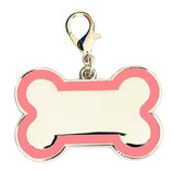 NEW for 2025 Enamelled Metal Pet Tag Bone 46mm x 30mm