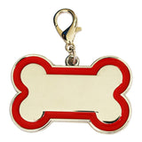 NEW for 2025 Enamelled Metal Pet Tag Bone 46mm x 30mm